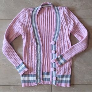 Fitted knit crop cardigan